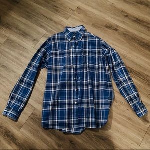 Blue Striped Ralph Lauren button up shirt